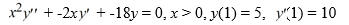 <strong>Solve this initial value problem: .</strong> A) y=\frac{25}{9} x^{6}+\frac{25}{9} x^{-3} B) y=\frac{25}{9} x^{-6}+\frac{25}{9} x^{3} C) y=-\frac{25}{3} x^{6}-\frac{40}{3} x^{-3} D) y=-\frac{25}{3} x^{-6}-\frac{40}{3} x^{3}
