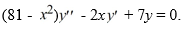 <strong>Consider the second-order differential equation: . Which of these statements is true?</strong> A) x = 9 and x = -9 are both regular singular points. B) x = 9 and x = -9 are both irregular singular points. C) x = 0 and x = 9 are regular singular points, and x = -9 is an irregular singular point. D) x = 0 and x = -9 are regular singular points, and x = 9 is an irregular singular point.