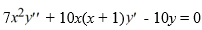 Consider the second-order differential equation: . The general solution of the differential equation is . are arbitrary real constants.
