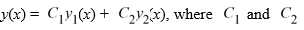 Consider the second-order differential equation: . The general solution of the differential equation is . are arbitrary real constants.