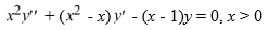 <strong>Consider the second-order differential equation . What is the radius of convergence of the series of the general solution of the differential equation?</strong> A) 1 B) 2 C) 4 D) ?