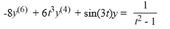 <strong>On which of these intervals is a solution of the following differential equation sure to exist? Select all that apply.- .</strong> A) B) (0, \infty ) C) (- \infty , 0) D) (-1, 0) E) (- \infty , -2)F) (- \infty , \infty )