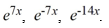 Compute the Wronskian W for the set of functions , .. W = ________