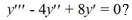 <strong>What is the general solution of the third-order homogeneous differential equation ?</strong> A) y=C_{1}+C_{2} e^{2 t} \cos (4 t)+C_{3} e^{2 t} \sin (4 t) B) y=C_{1}+C_{2} e^{2 t} \cos (2 t)+C_{3} e^{2 t} \sin (2 t) C) y=C_{1}+C_{2} e^{-2 t} \cos (2 t)+C_{3} e^{-2 t} \sin (2 t) D) y=C_{1}+C_{2} e^{4 t} \cos (2 t)+C_{3} e^{4 t_{5} \sin (2 t)} E) y=C_{1}+C_{2} e^{-4 t} \cos (2 t)+C_{3} e^{-4 t} \sin (2 t)