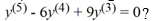 <strong>What is the general solution of the fifth-order homogeneous differential equation </strong> A) y=C_{1}+C_{2} t+C_{3} t^{2}+C_{4} e^{3 t}+C_{5} t e^{3 t} B) y=C_{1}+C_{2} t+C_{3} t^{2}+C_{4} e^{-3 t}+C_{5} t e^{-3 t} C) y=C_{1}+C_{2} t+C_{3} e^{3 t}+C_{4} t e^{3 t}+C_{5} t^{2} e^{3 t} D) y=C_{1}+C_{2} t+C_{3} e^{-3 t}+C_{4} t e^{-3 t}+C_{5} t^{2} e^{-3 t}