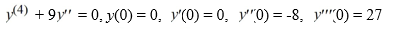 Solve the following initial value problem: