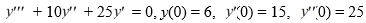 Solve the following initial value problem: