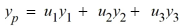 Consider the following third-order nonhomogeneous differential equation: Suppose the method of variation of parameters is to be used to find a particular solution of the nonhomogeneous differential equation. Then, for appropriately-chosen functions u<sub>1</sub> , u<sub>2</sub>, and u<sub>3</sub> . As part of the process of forming this solution, find the following quantities.