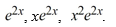 Compute the Wronskian W for the set of functions