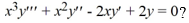 <strong>What is the general solution of the third-order homogeneous Cauchy Euler differential equation </strong> A) y=C_{1} \ln x+C_{2} \ln \left(x^{-1}\right)+C_{3} \ln \left(x^{2}\right) B) y=C_{1} x^{-2}+C_{2} x^{-1}+C_{3} x C) y=C_{1} x^{2}+C_{2} x+C_{3} x^{-1} D) y=C_{1} \ln x+C_{2}(\ln x)^{2}+C_{3}(\ln x)^{-1}