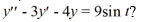 Which of the following functions Y(t) is a particular solution of the differential equation