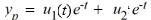 Consider the nonhomogeneous differential equation Assume that is a particular solution of this differential equation. Use variation of parameters to determine u<sub>1</sub> (t) and u<sub>2</sub> (t). u<sub>1</sub> (t) = ________ u<sub>2</sub>(t) = ________