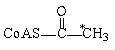 <strong>If acetyl-CoA labeled with <sup>14</sup>C, as shown in the figure, were used as the substrate for the citric acid cycle, which of the following intermediates would be produced during the first round of the cycle? </strong> A) B) C) D) E)