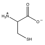 <strong>Which of the following structures shows the prevalent form of cysteine at pH 12?</strong> A)   B)   C)   D)   E) none of these choices <div style=padding-top: 35px> 