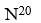 <strong>Since there are 20 standard amino acids, the number of possible linear polypeptides of length N can be expressed as ___.</strong> A)   B)   C)   D)   E)   <div style=padding-top: 35px> 