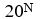 <strong>Since there are 20 standard amino acids, the number of possible linear polypeptides of length N can be expressed as ___.</strong> A)   B)   C)   D)   E)   <div style=padding-top: 35px> 