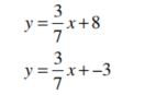 Are the lines represented by these equations parallel? Perpendicular? Or neither?