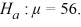 Identify the error in the following hypotheses: of versus