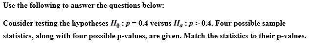 <strong> - p-value = 0.72</strong> A) 0.42 B) 0.38 C) 0.51 D) 0.46