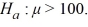 <strong>The provided figure displays the randomization distribution for testing versus The p-value for the sample mean = 112 is closest to</strong> A) 0.01 B) 0.25