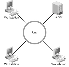 <strong>  The figure above shows a ____ network.</strong> A)bus B)ring C)star D)None of the above. <div style=padding-top: 35px> 