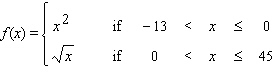 <strong>Function f is . Find .</strong> A) B) C) D)No solution E)