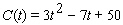 <strong>The value of U.S. trade with China from 1994 through 2001 can be approximated by billion dollars ( is time in years since 1994). Find an appropriate domain of .</strong> A) B) C) D) E)