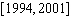 <strong>The value of U.S. trade with China from 1994 through 2001 can be approximated by billion dollars ( is time in years since 1994). Find an appropriate domain of .</strong> A) B) C) D) E)