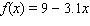 <strong>Find the equation of the given linear function. </strong> A) B) C) D) E)