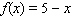 <strong>Decide which of the two given functions is linear and find its equation. </strong> A) B) C) D) E)