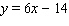 <strong>Find the linear equation that is the straight line through (3, 4)and (9, 40).</strong> A) B) C) D) E)
