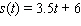 <strong>The position of a model train, in feet along the railroad track, is given by after seconds. Where is the train after 10 seconds?</strong> A) feet B) feet C) feet D) feet E) feet