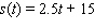 <strong>The position of a model train, in feet along the railroad track, is given by after seconds. When will the train have moved a distance of 30 feet?</strong> A)after seconds B)after seconds C)after seconds D)after seconds E)after seconds