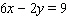 Find the linear equation that is the straight line through (8, 3)and parallel to the line given. Please enter your answer as an equation in the form .