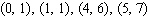 Find the best-fit line associated with the set of points.  