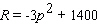<strong>For the following demand equation, express the total revenue R as a function of the price p per item. </strong> A) B) C) D) E)