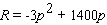 <strong>For the following demand equation, express the total revenue R as a function of the price p per item. </strong> A) B) C) D) E)