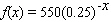 <strong>Model the data using an exponential function . Select the correct answer.</strong> A) B) C) D) E)