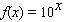 The given table corresponds to the function .