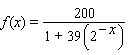 <strong>Find the logistic function with the given properties. , has limiting value , and for small values of , is approximately exponential and doubles with every increase of 1 in .</strong> A) B) C) D) E)