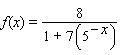 <strong>Choose the logistic function that best approximates the given curve. </strong> A) B) C) D) E)
