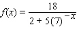 <strong>Choose the logistic function that best approximates the curve. </strong> A) B) C) D) E)