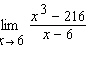 <strong>Calculate the limit algebraically. </strong> A)37 B)36 C)-36 D)108 E)144