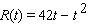 The function represents the value of the U.S. dollar in Indian rupees as a function of time t in days. Find the average rates of change of R ( t )over the time intervals t , t + h , where t is as indicated and h = 1, 0.1, 0.01, and 0.001 days. Hence, estimate (using h = 0.0001)the instantaneous rate of change of R at time t = 10. Please round the instantaneous rate to the nearest whole number.