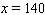 The function given below gives the cost to manufacture x items. Estimate (using h = 0.0001)the instantaneous rate of change of the total cost at the production level . Select your answer rounded to the nearest tenth.