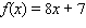 Compute the derivative function   algebraically.  