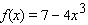 Compute the derivative function   algebraically.  