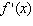 Compute the derivative function algebraically.