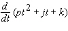<strong>Evaluate the following derivative. </strong> A) B) C) D) E)