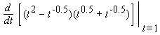 <strong>Compute the derivative. </strong> A)9 B)5 C)3 D)0 E)1